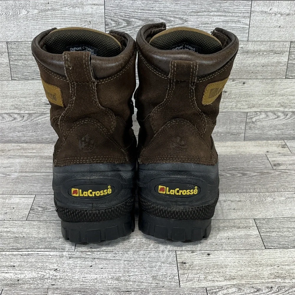LaCrosse Black/Brown‎ Waterproof Winter Snow Boot 29600 Women Size 6